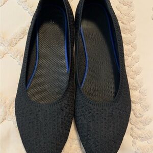 Frank Mully Black Ballet Knit Flats